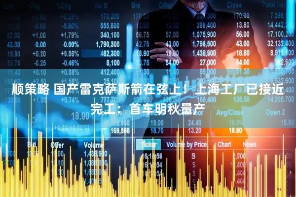 顺策略 国产雷克萨斯箭在弦上！上海工厂已接近完工：首车明秋量产